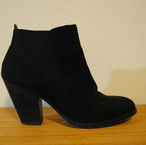 Black Suede Ankle Booties